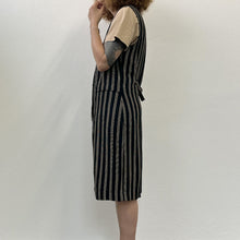 Load image into Gallery viewer, Abito gilet Biella Collezione a riche verticali 90s