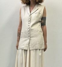 Load image into Gallery viewer, Gilet Biella Collezioni écru 90s