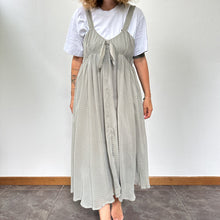 Load image into Gallery viewer, Abito grigio a pois bianchi Y2K