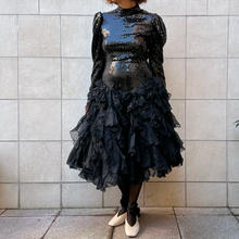 Load image into Gallery viewer, Abito sartoriale Gulp di Gabriella di Marco con paielletes fine 70s