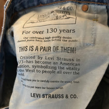 Load image into Gallery viewer, Levis 515 &quot;for over 130 years &quot;  vintage  80s
