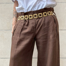 Load image into Gallery viewer, Pantalone Max&co in lino marroni vintage Y2K