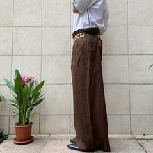 Load image into Gallery viewer, Pantalone Max&co in lino marroni vintage Y2K