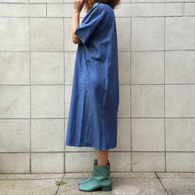 Load image into Gallery viewer, Abito a camicia color denim 80s