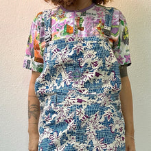 Load image into Gallery viewer, Salopette O'neill bianco e blu 90s