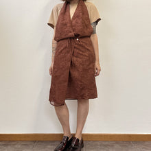 Load image into Gallery viewer, Abito grembiule Luciano Barbera color ruggine 90s