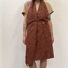 Load image into Gallery viewer, Abito grembiule Luciano Barbera color ruggine 90s