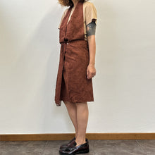 Load image into Gallery viewer, Abito grembiule Luciano Barbera color ruggine 90s