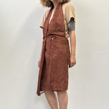 Load image into Gallery viewer, Abito grembiule Luciano Barbera color ruggine 90s