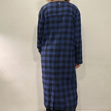 Load image into Gallery viewer, Abito Ann Sofie BAck check blu/nero