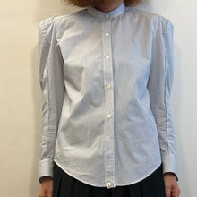 Load image into Gallery viewer, Camicia Kenzo a righe bianche e blu 80s