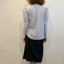 Load image into Gallery viewer, Camicia Kenzo a righe bianche e blu 80s
