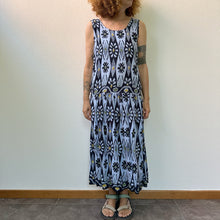 Load image into Gallery viewer, Abito azzurro stampe