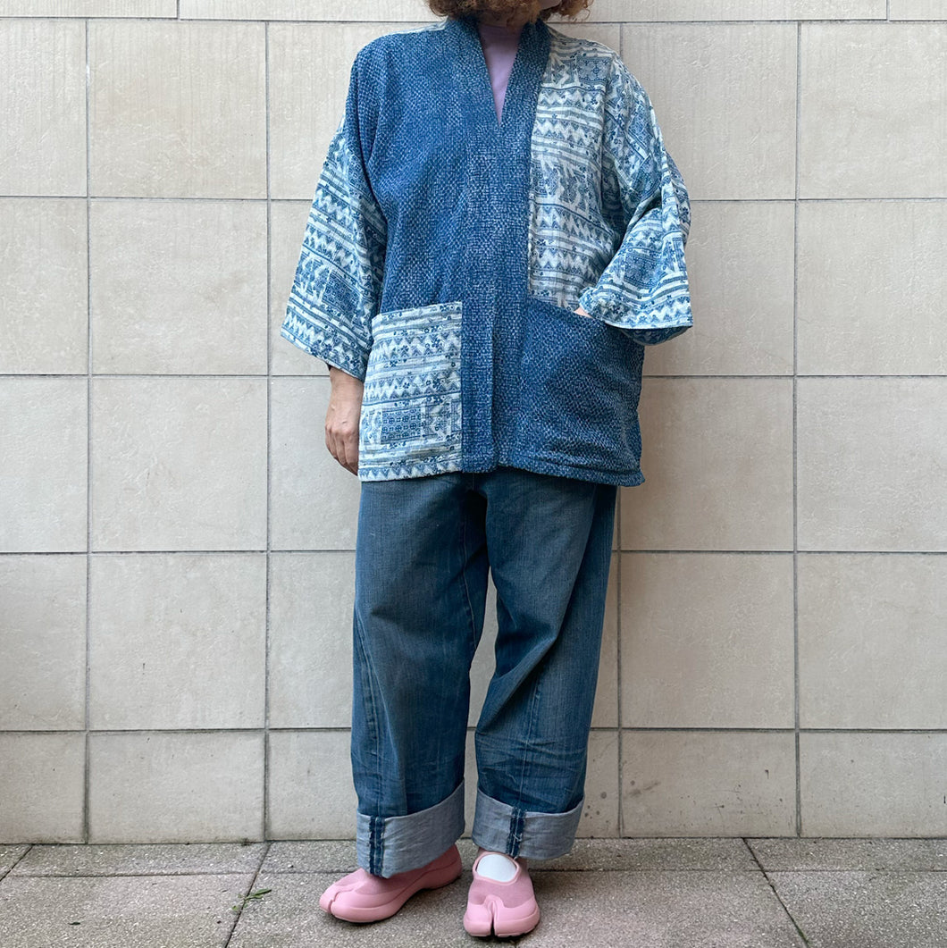 giacca kimono indaco
