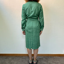 Load image into Gallery viewer, Abito sartoriale verde a pois 80s