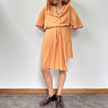 Load image into Gallery viewer, Jumpsuit color pesca scura o ruggine chiaro 80s