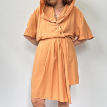 Load image into Gallery viewer, Jumpsuit color pesca scura o ruggine chiaro 80s