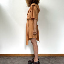 Load image into Gallery viewer, Jumpsuit color pesca scura o ruggine chiaro 80s