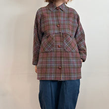 Load image into Gallery viewer, Giacca in check carta da zucchero e rosso primi 70s