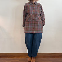 Load image into Gallery viewer, Giacca in check carta da zucchero e rosso primi 70s