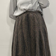 Load image into Gallery viewer, Gonna sartoriale in velluto nera stampe fiori 80s