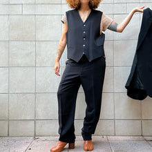 Load image into Gallery viewer, Completo nero a tre pezzi 90s