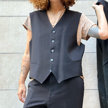 Load image into Gallery viewer, Completo nero a tre pezzi 90s