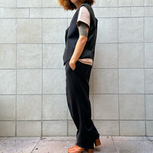 Load image into Gallery viewer, Completo nero a tre pezzi 90s