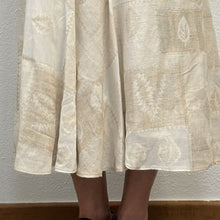 Load image into Gallery viewer, Completo top e gonna color ecru fine 80s