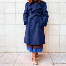 Load image into Gallery viewer, Cappotto Sangiorgio blu 70s