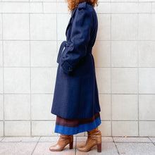 Load image into Gallery viewer, Cappotto Sangiorgio blu 70s