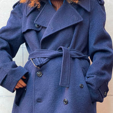 Load image into Gallery viewer, Cappotto Sangiorgio blu 70s