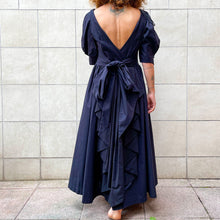 Load image into Gallery viewer, Abito Laura Ashley nero 80s