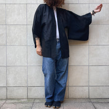 Load image into Gallery viewer, Haori natsu nero seta vintage,
