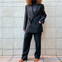 Load image into Gallery viewer, Smoking nero doppiopetto 80s