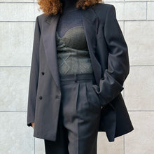 Load image into Gallery viewer, Smoking nero doppiopetto 80s