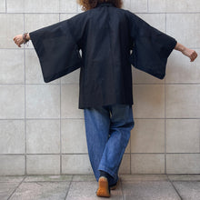 Load image into Gallery viewer, Haori natsu nero seta vintage
