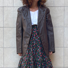 Load image into Gallery viewer, Giacca pelle marrone 80s