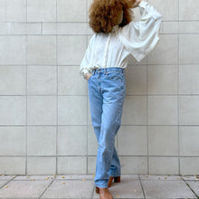 Load image into Gallery viewer, Camicia seta jacquard bianca 80s