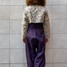 Load image into Gallery viewer, Jeogori giacca Hanbok sartoriale color nude con fiori sui toni del rosa
