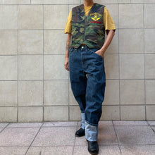 Load image into Gallery viewer, Gilet militare air born con toppa serpente 90s/2000s