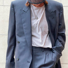 Load image into Gallery viewer, Completo Corneliani gessato grigio 80s