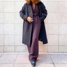 Load image into Gallery viewer, Cappotto sartoriale grigio / nero 60s/70s