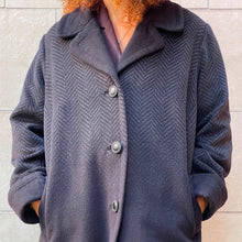 Load image into Gallery viewer, Cappotto sartoriale grigio / nero 60s/70s