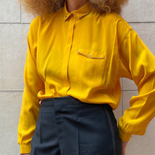 Load image into Gallery viewer, Camicia LES COPAINS gialla 70s