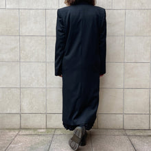 Load image into Gallery viewer, trench nero in lana 90s