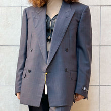 Load image into Gallery viewer, Completo Cantareli check grigio 90s