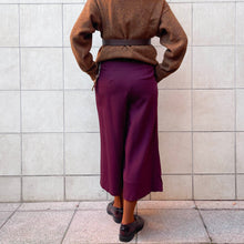 Load image into Gallery viewer, Gonna a pantaloni Cronaca bordeaux 80s