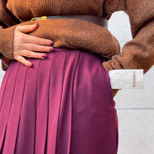Load image into Gallery viewer, Gonna a pantaloni Cronaca bordeaux 80s