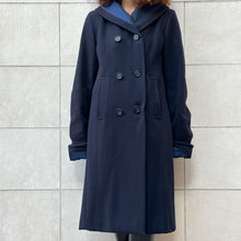 Load image into Gallery viewer, Cappotto Romeo Gigli blu 80s